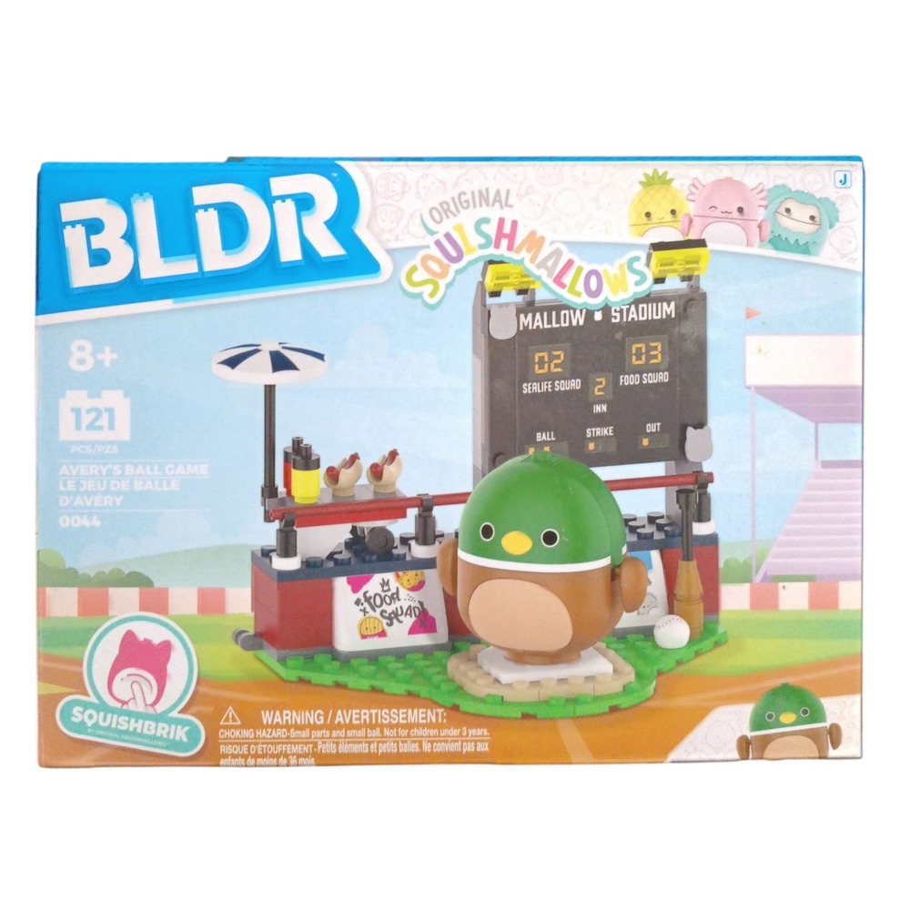 BLDR Squishmallows Avery's Ball Game Squishbrik 121 Pieces